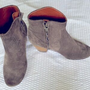 Isabel Marant Brown Suede Ankle Booties Size 37